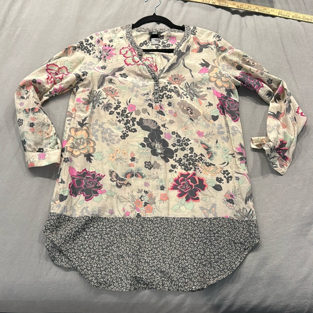 H&M printed lawn tunic 8